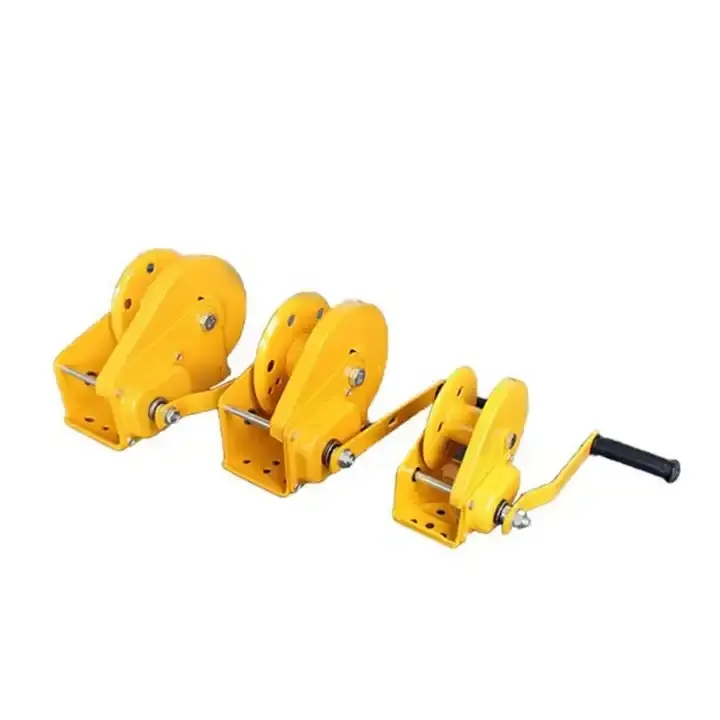 2024 Promotion Self-locking Manual Winch Rescue Small Winch 1200lbs Vehicle Crane Used Manual Winch