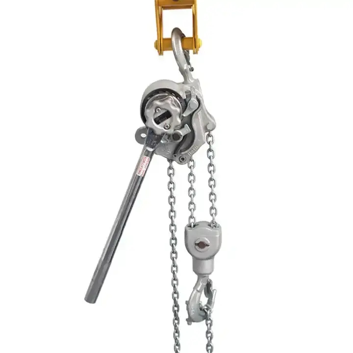 2024 Hot Promotion Aluminum Alloy Lever Chain Hand Lever 3 Grade design Block Hoist