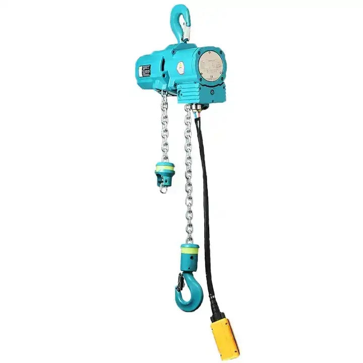 5 Ton Load Chain Explosion Proof Lift Engineering Pneumatic Hoist High Efficiency Advanced Structure Pneumatic Chain Hoist