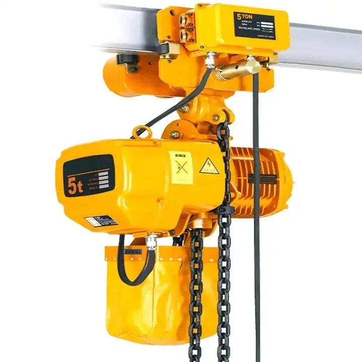 1ton Electric Chain Hoist Remote Control Block Hoist With Trolley